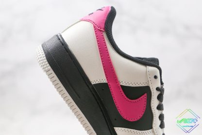 Nike Air Force1 Low Black Pink swoosh