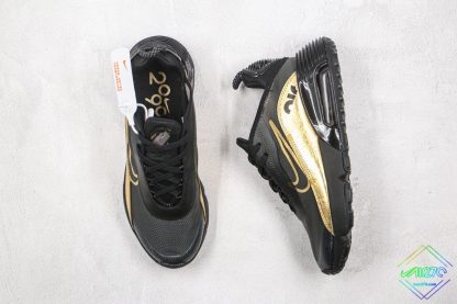 Nike Air Max 2090 Black Metallic Gold tongue