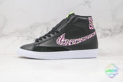 Nike Blazer Mid Black Pink Cheetah