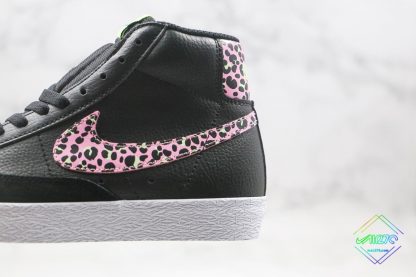 Nike Blazer Mid Black Pink Cheetah panel