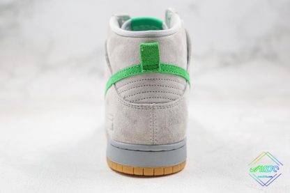 Nike Dunk High Premium SB Grey Green heel
