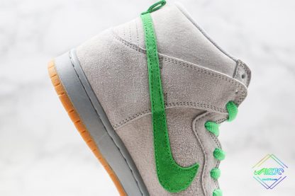 Nike Dunk High Premium SB Grey Green swoosh