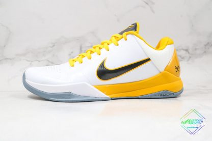 Nike Zoom Kobe V White Del Sol-Metallic Silver