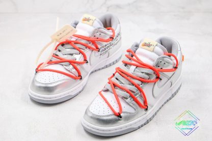 Off-Whitex Nike Dunk Silver sneaker