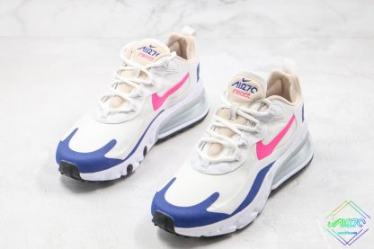 Wmns Nike Air Max 270 React White Pink sneaker