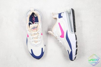 Wmns Nike Air Max 270 React White Pink tongue