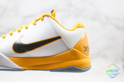 shop Nike Zoom Kobe V White Del Sol-Metallic Silver