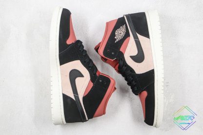 Air Jordan 1 Mid Burgundy Dusty Pink shoes