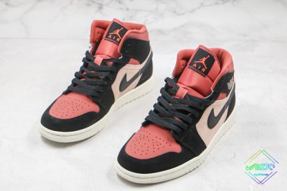 Air Jordan 1 Mid Burgundy Dusty Pink sneaker