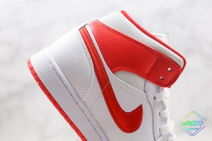 Air Jordan 1 Mid GS 85 White Red swoosh