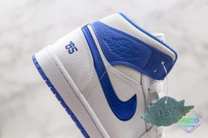 Air Jordan 1 Mid GS 85 White blue panel