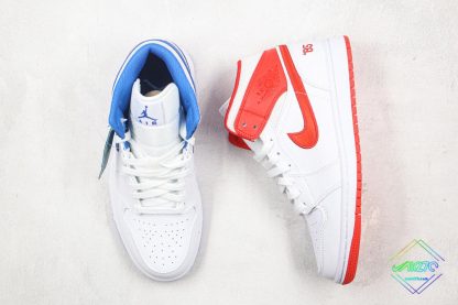 Air Jordan 1 Mid GS 85 White in red blue