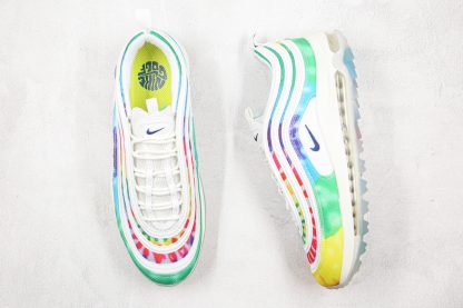 Air Max 97 GF Tie Dye LOVE PEACE tongue