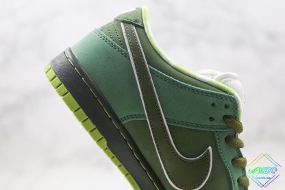 Green Lobster SB Dunk Low Concepts swoosh