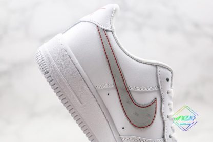 Nike Air Force 1 3M Reflective Swooshes White stitching