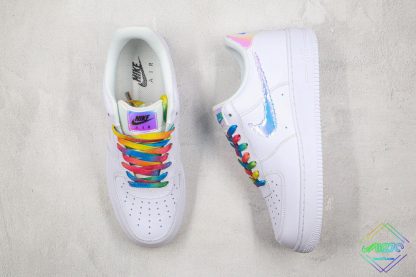 Nike Air Force 1 Low Iridescent Pixel colorful laces