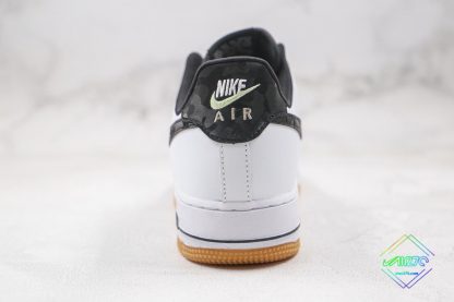 Nike Air Force 1 Low Plaid Denim Camo heel