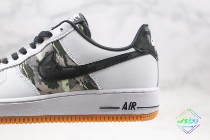 Nike Air Force 1 Low Plaid Denim Camo rear panel