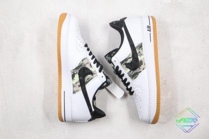 Nike Air Force 1 Low Plaid Denim Camo swooshes