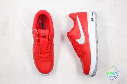 Nike Air Force 1 Low Red Grey shoes