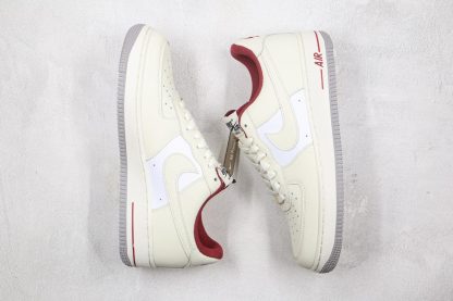 Nike Air Force 1 Low Sail White Gym Red panel