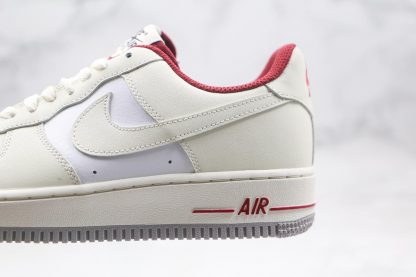 Nike Air Force 1 Low Sail White Gym Red shoes