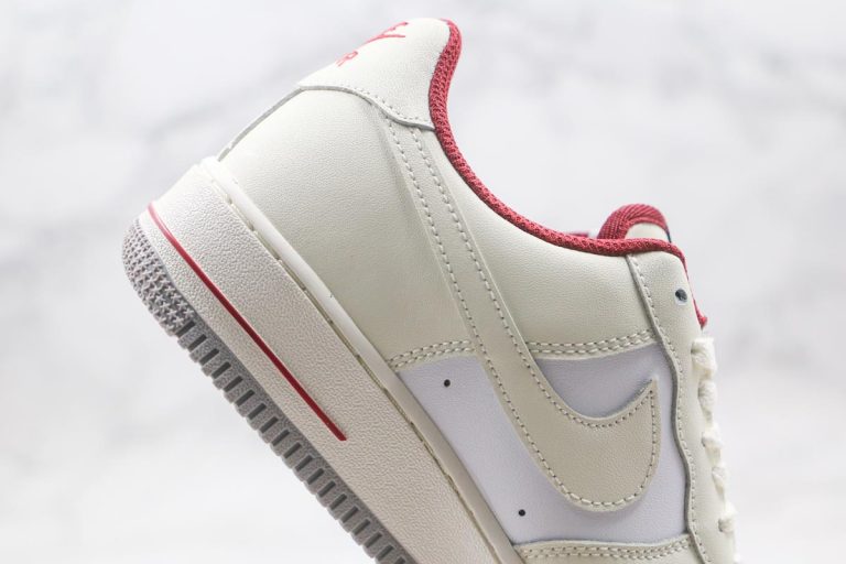 nike air force white sail university red