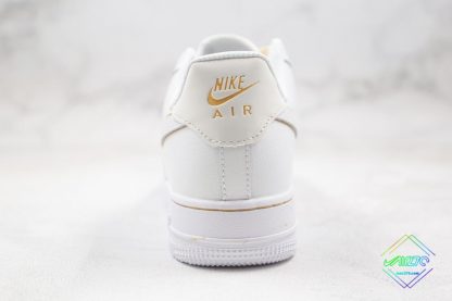 Nike Air Force 1 Low White outlined Metallic Gold Heel