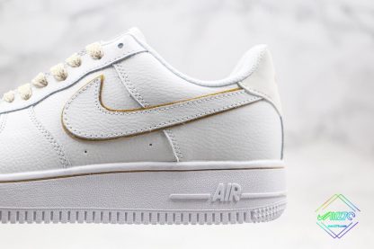 Nike Air Force 1 Low White outlined Metallic Gold midsole