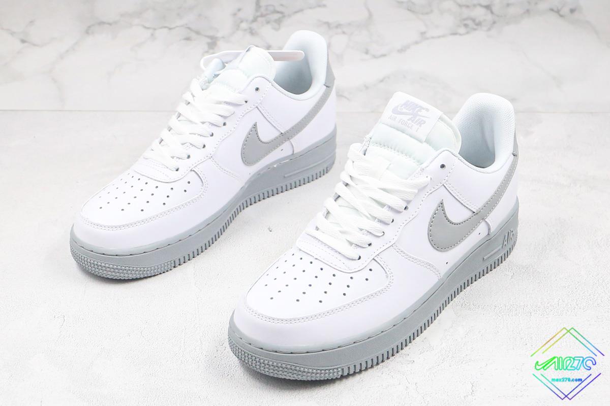 Nike Air Force 1 Low (GS) White Wolf Grey – Puffer Reds