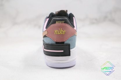 Nike Air Force 1 Shadow Black Light Arctic Pink Heel