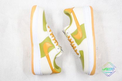 Nike Air Force 1 White Lemon Green shoes