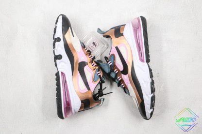 Nike Air Max 270 React Metallic Bronze black swoosh