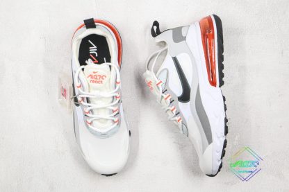 Nike Air Max 270 React White Crimson Black tongue