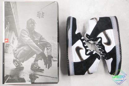 Nike Dunk High x Slam Jam Black White box