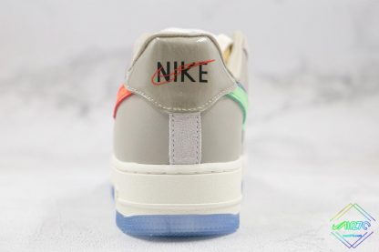 Air Force1 Low 07 Sail Grey Orange Heel