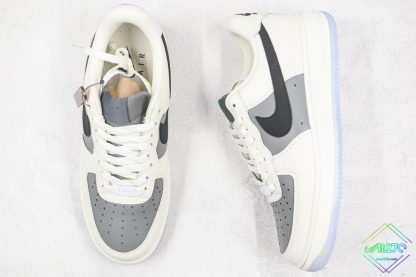 Nike Air Force 1 Low By You Beige Grey tongue