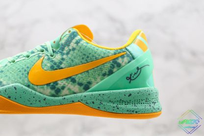 Nike Kobe 8 System Green Glow Laser Orange swoosh