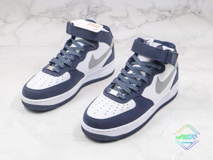 shop Nike Air Force 1 07 Mid White Navy