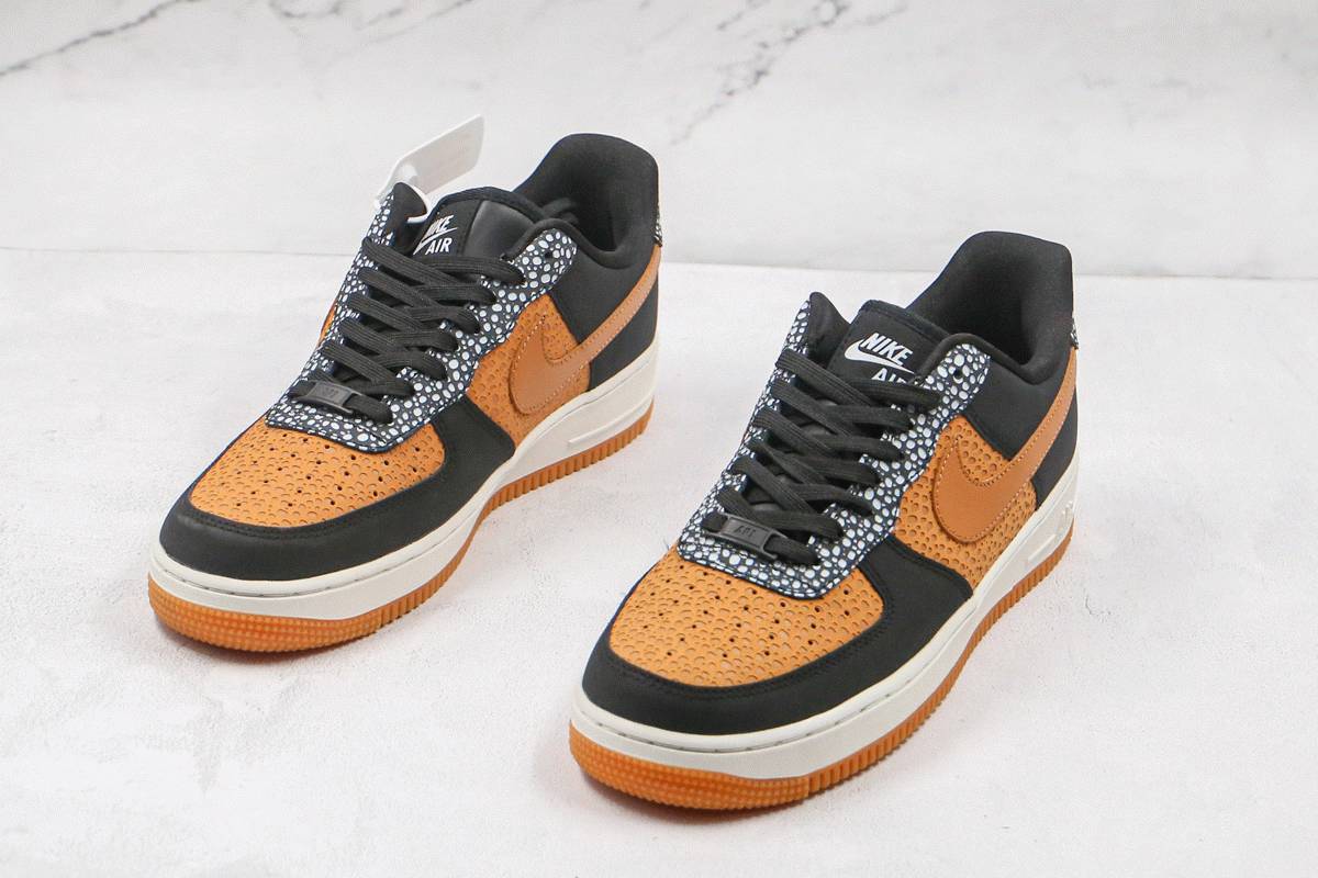 black and brown nike air force 1