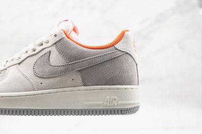 Grey White Orange Nike Air Force One 1 panel