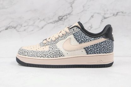 Honeycomb Nike Air Force One 1 Low Black Beige