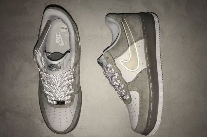 3M Air Force 1 Wolf Grey White 3M Reflective