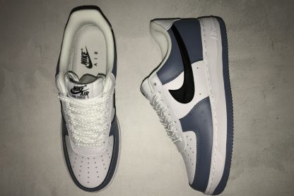 Air Force 1 07 Low White Black Blue 3M Reflective