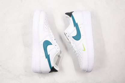 Air Force 1 Low Aquamarine lightning Bolt Swooshs