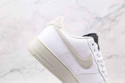 Air Force 1 Low Light Bone Woolen swoosh panel