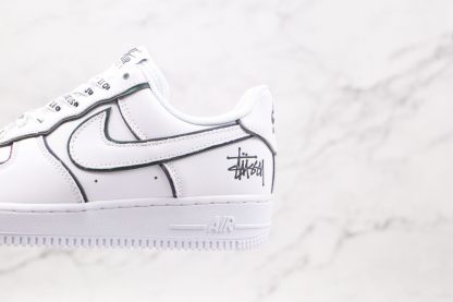 Air Force 1 Low White Black Signature Shoes sale