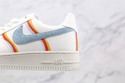 Air Force 1 Low With Heart Love blue swoosh