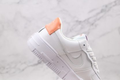 Air Force 1 Pixel Salmon Heel swoosh