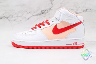 Nike Air Force 1 07 Mid White Red Sand